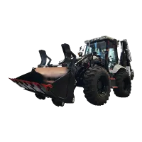 Retroescavadeira com carregador frontal